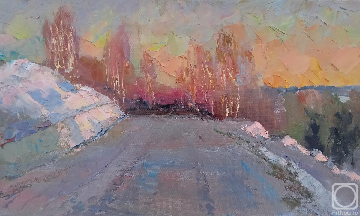 Chernyy Alexandr. Evening.The road to Minger