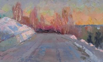 Evening.The road to Minger. Chernyy Alexandr