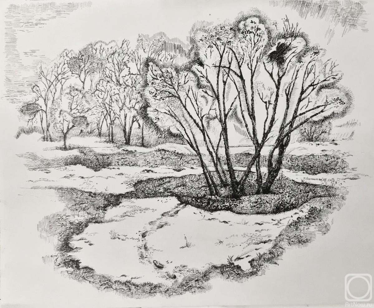 Borovikova Marina. First snow