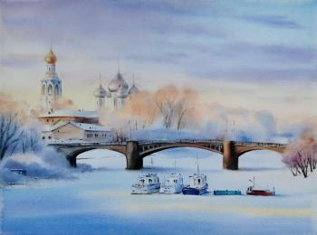 Winter Vologda (River Ships). Kovalenko Olga