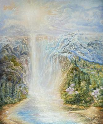 Land of Shimmering Clouds (Sergei Pyshnenko Painting). Pyshnenko Sergey