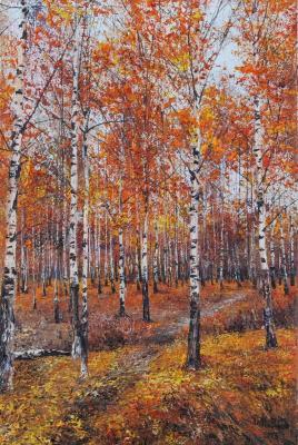 Birch grove, October...