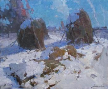 Winter day. Haystacks. Makarov Vitaly