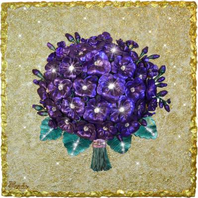 Bouquet of violets (Exclusive Paintings). Zhukova Natalya