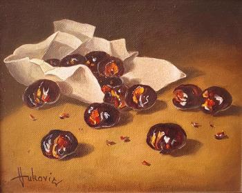 Roasted chestnuts. Vukovic Dusan