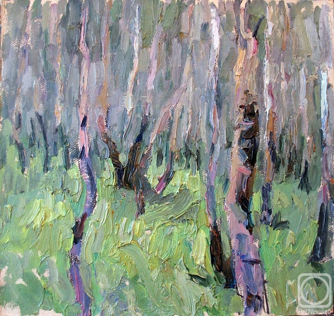 Yudaev-Racei Yuri. Birch-trees in May