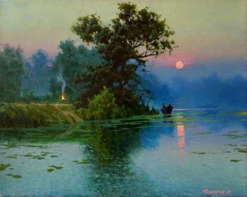 Dawn on the Volga (River Lilies). Fedorov Mihail