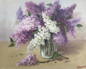 A delicate bouquet of lilac (Oil Painting With Lilac). Kirilina Nadezhda