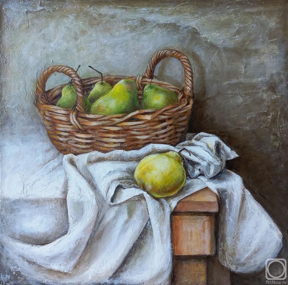 Mahonina Zilya. Pears in the baske