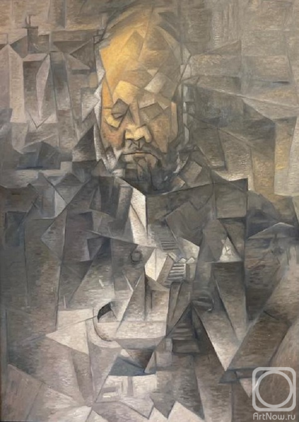 Kamskij Savelij. A copy of the painting by Pablo Picasso. Portrait of Ambroise Vollard