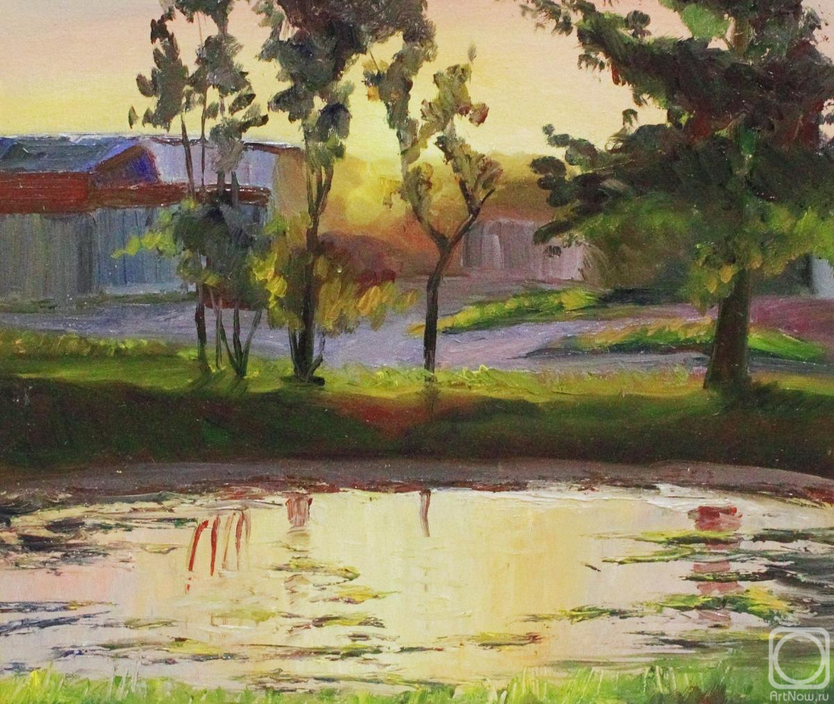 Fyodorova-Popova Tatyana. Pond at the house