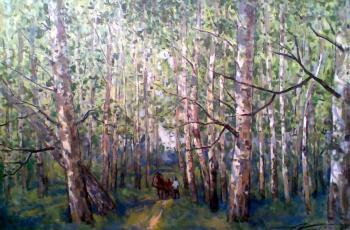 Among the birches. Knecht Aleksander