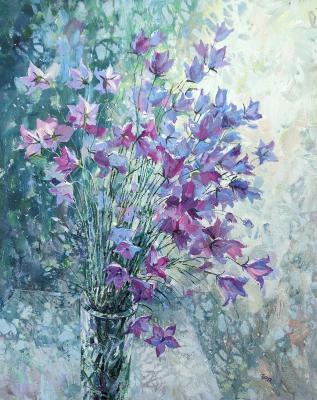 Bellflowers (Oil Painting With Wild Flowers). Savinova Roza
