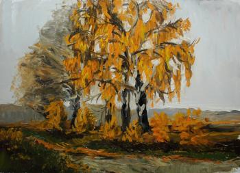 Birches in the field. Fyodorova-Popova Tatyana