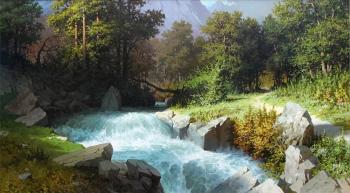 Mountain river (Autumn Waterfall). Fedorov Mihail
