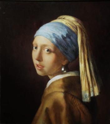 Girl with a pearl earring, J. Vermeer. Sorokin Sergey