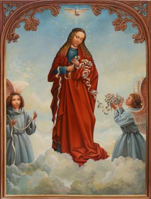 Blessed Virgin Mary Untying the Knots (White Dove). Korzukhin Pavel