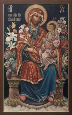 Image of Holy Mother of God Unfading Flower (Russian Lady). Korzukhin Pavel