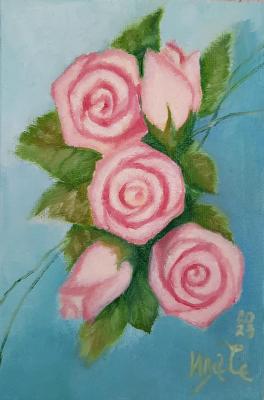 Pink roses (Painting Is Not Expensive). Ivanova Svetlana