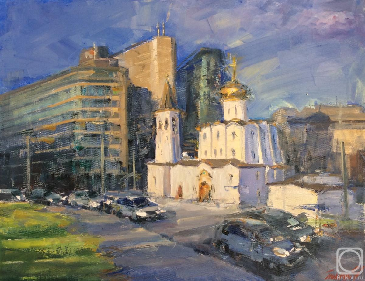Poluyan Yelena. View of the Church of St. Nicholas the Wonderworker near Tverskaya Zastava
