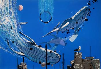 Whales across the sky. Sychev Konstantin
