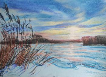 A cold day on the lake. Mihaylenko Alina