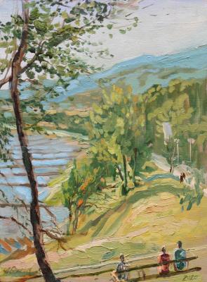 View Of The Beach In Divnomorskoe (Sea View To The Sea). Belevich Andrei