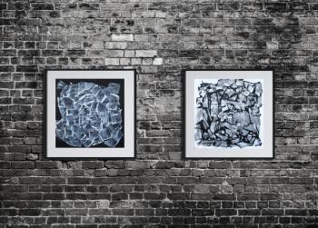 Diptych "Black and white"