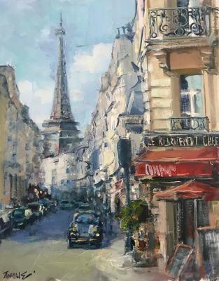 Paris street (Eiffel Tower).  