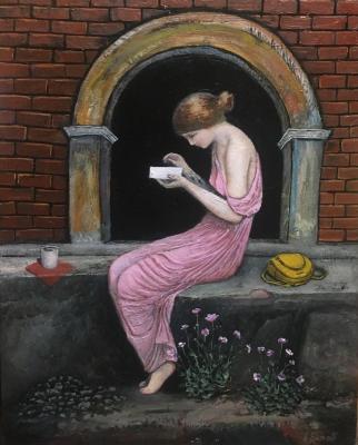 The girl on the stone (Brick Arch). Bazhov Aleksey