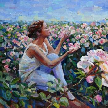 Evening rose (Tender Roses). Zhukovskaya Yuliya