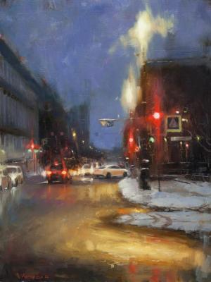 At the intersection (). Burtsev Evgeny