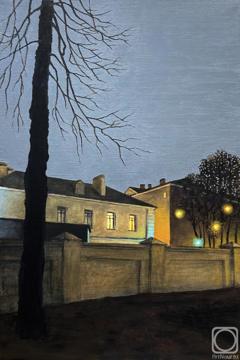 Monakhov Ruben. Nocturne With a Fence