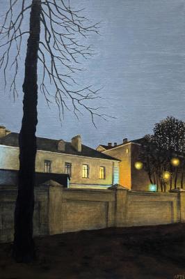 Nocturne With a Fence. Monakhov Ruben