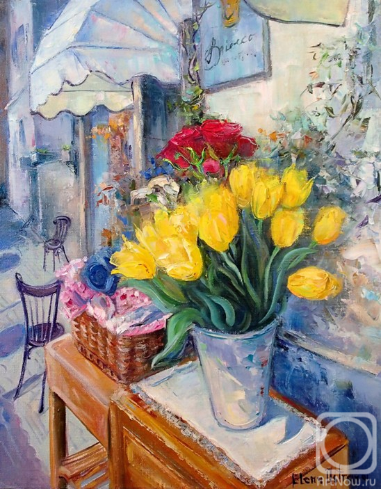 Ostraya Elena. Season of yellow tulips