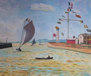Port de Honfleur (A Sailing Vessel). Klenov Andrei
