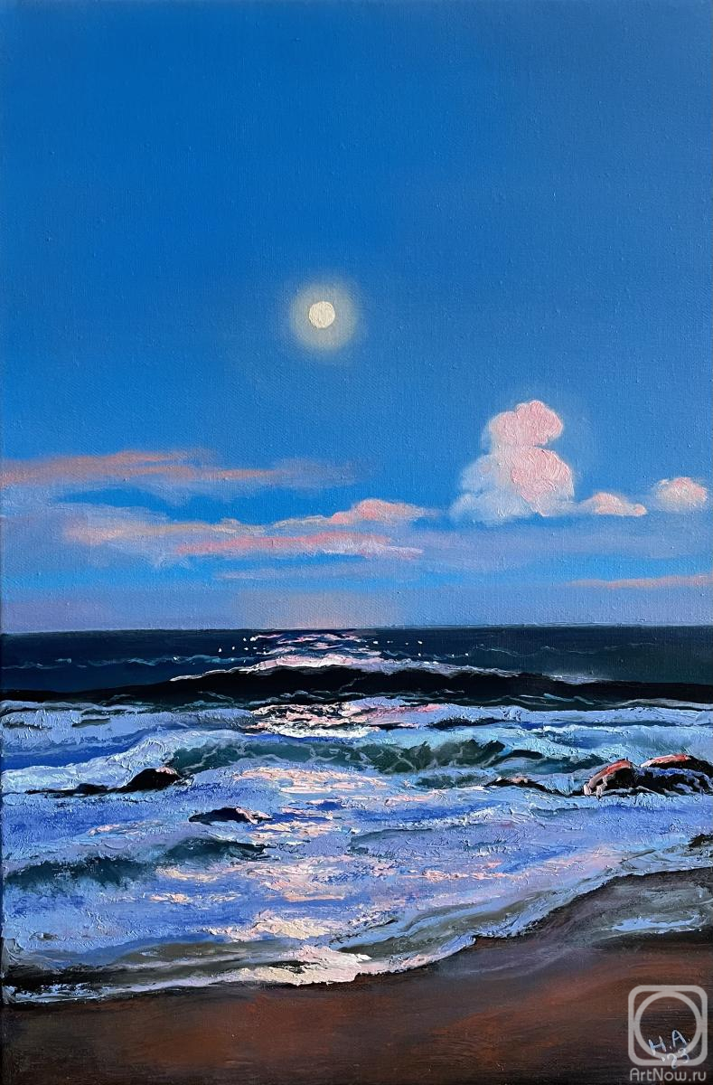 Osadchuk Nataliya. Moon over the sea
