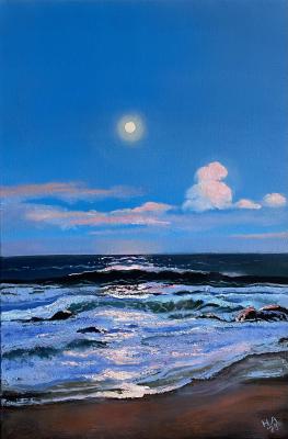 Moon over the sea. Osadchuk Nataliya
