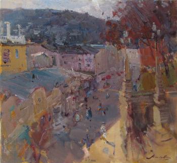 View of Kislovodsk from the bridge (Spring In The South). Makarov Vitaly