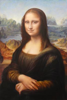 Mona Lisa. A copy of Leonardo da Vinci. Tyutina-Zaykova Ekaterina