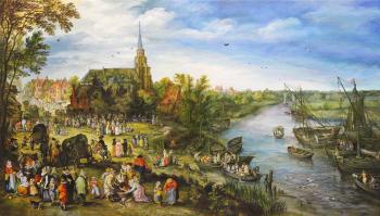 Village fair. Copy. Jan Brueghel