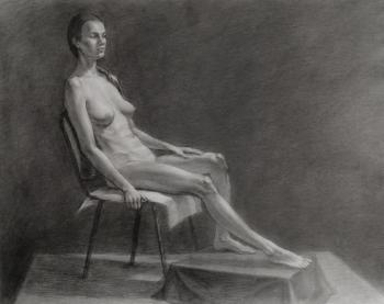 Nude model (Academic Drawing). Lutsenko Zlata