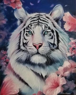 The white tiger. Sakura. Bochkaryov Dmitriy