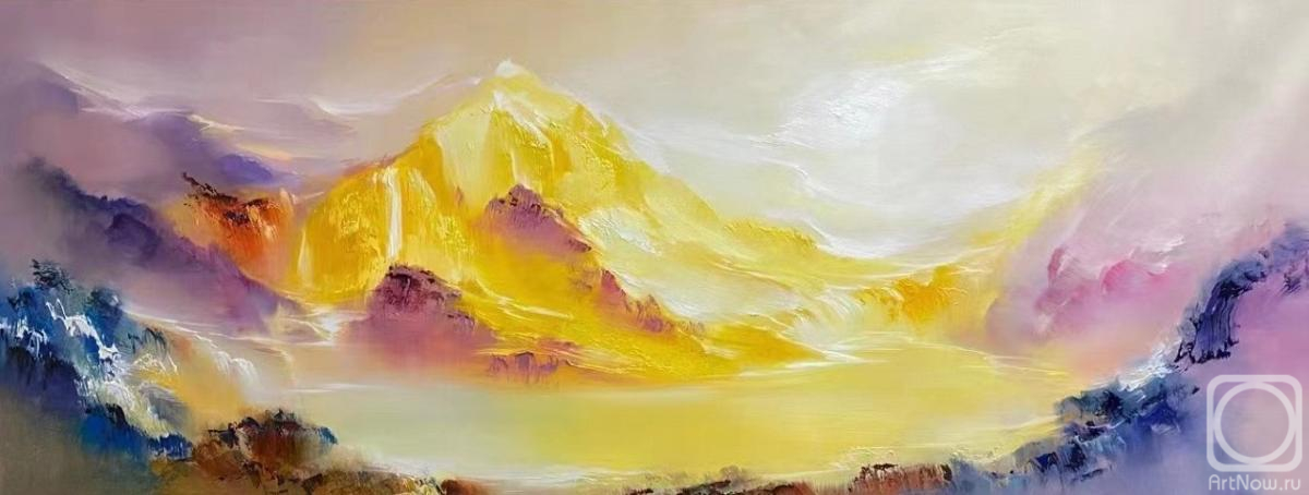 Vevers Christina. Mountain landscape in evening tones