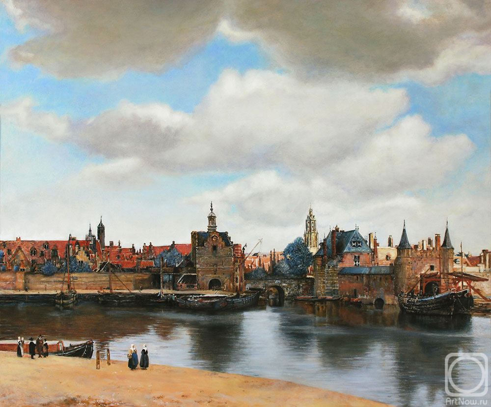 Tyutina-Zaykova Ekaterina. View of Delft. Copy. Jan Vermeer