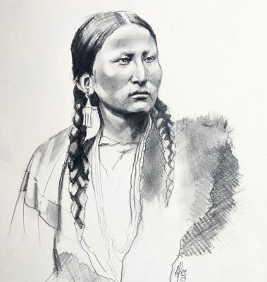 Indian girl. Polyakova Anastasiya