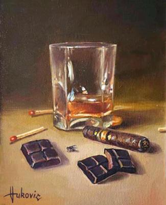 Whiskey tompus and chocolate. Vukovic Dusan