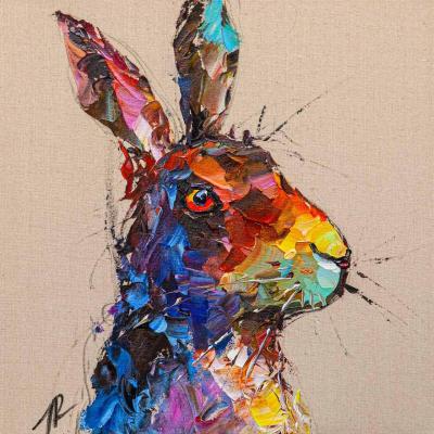 Portrait of a hare. Rodries Jose