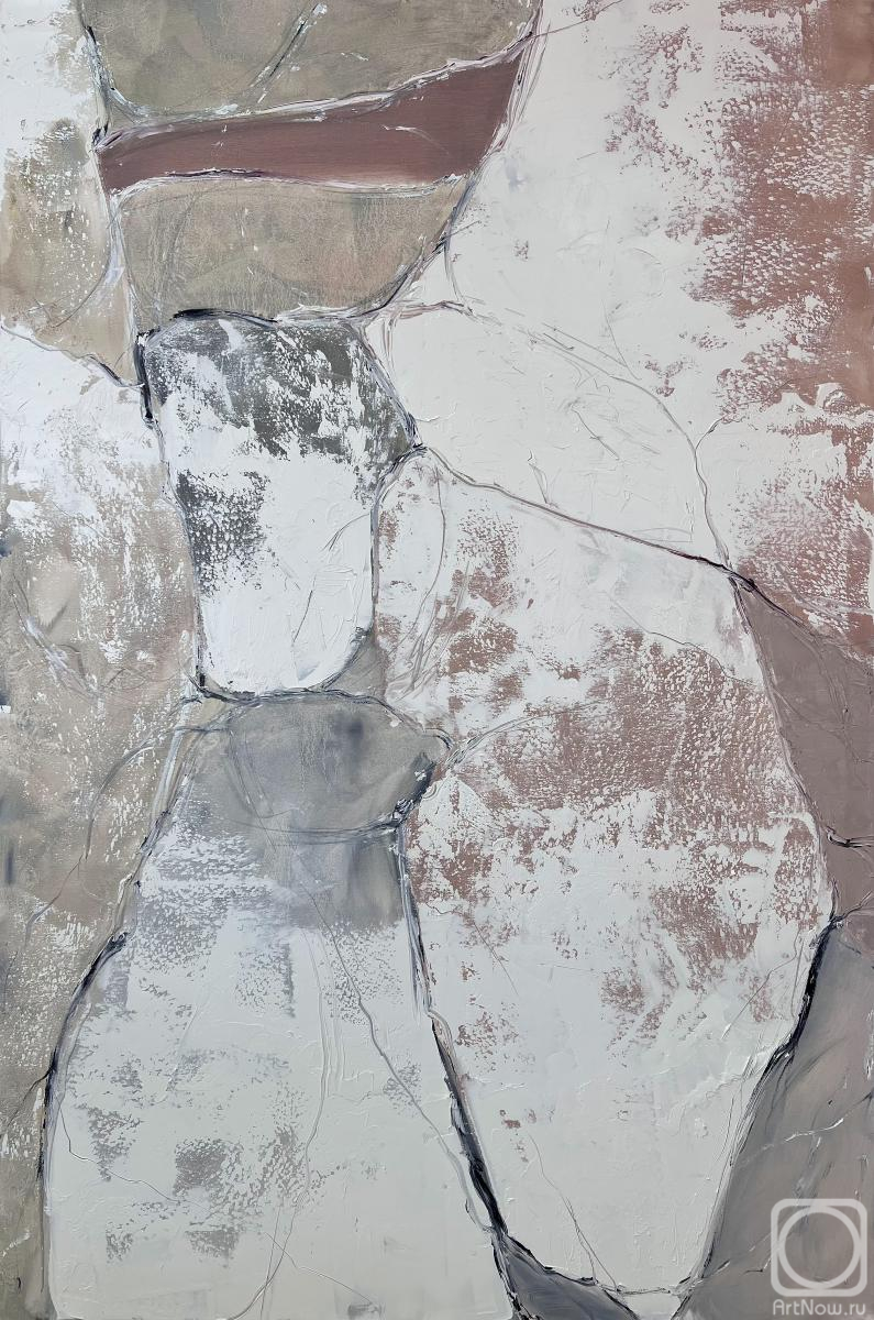 Большая серая абстракция» картина Скромовой Марины маслом на холсте — купить на ArtNow.ru