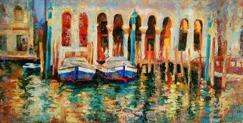 Venice sailed in the water. Golubtsova Nadezhda